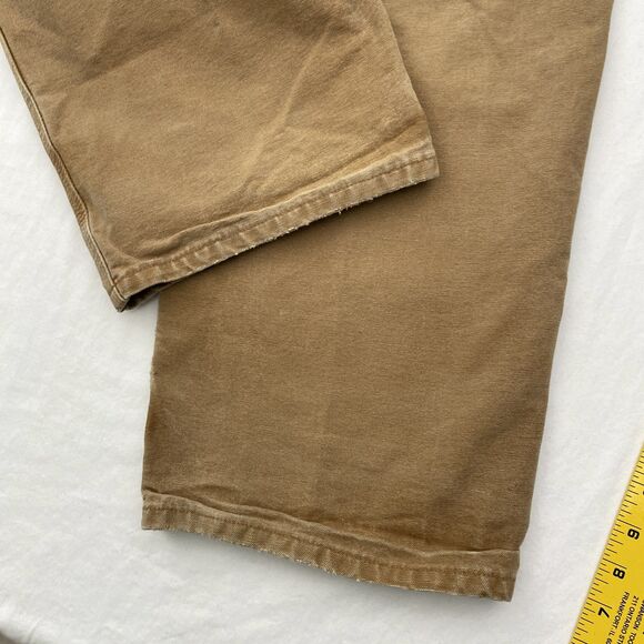 Carhartt Brown Carpenter Pants 40x32 Loose Original Fit Workwear B11 BRN - Picture 7 of 11